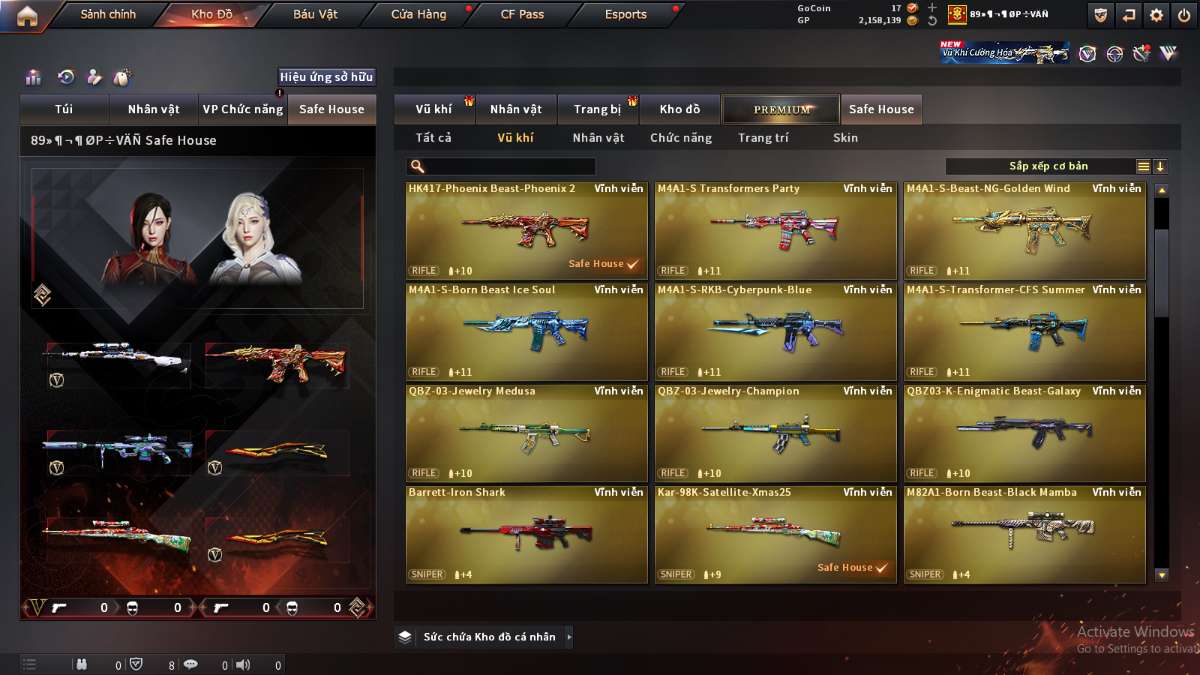 shop acc cf uy tin gia re